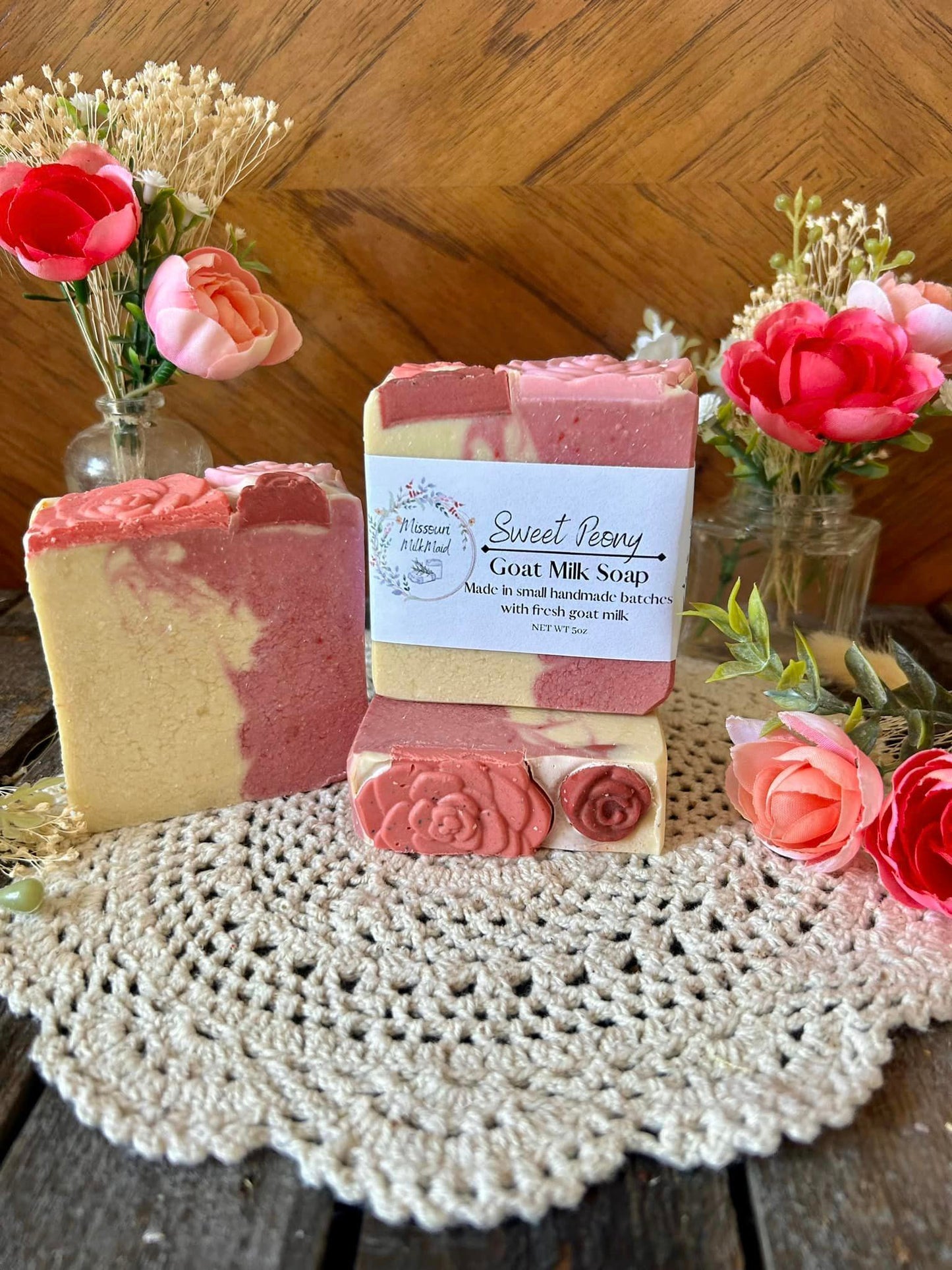 Missouri Milk Maid Goat Milk Soap:  Sweet Peony