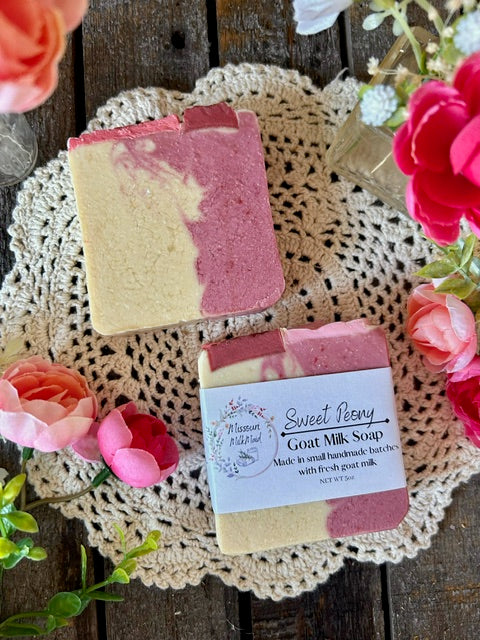 Missouri Milk Maid Goat Milk Soap:  Sweet Peony